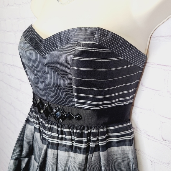 BCBG Plaid Strapless Mini Dress - Picture 3 of 9